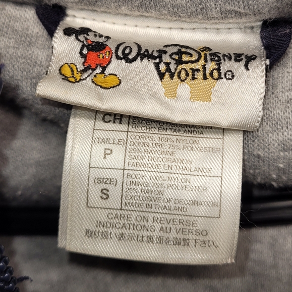 Walt Disneyworld Magical Kingdom jacket navy 90s vintage mens small - Picture 9 of 11